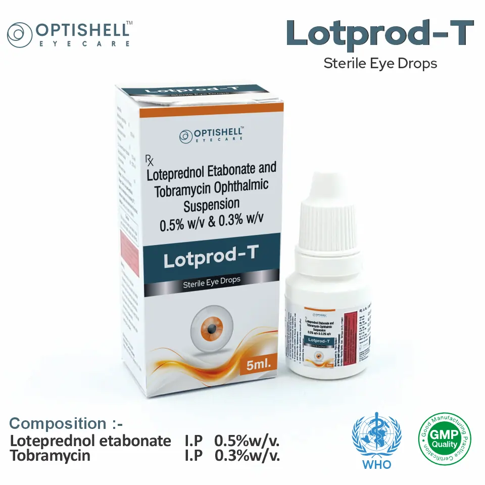 Loteprednol Etabonate 0.5% + Tobramycin 0.3% Eye Drops PCD